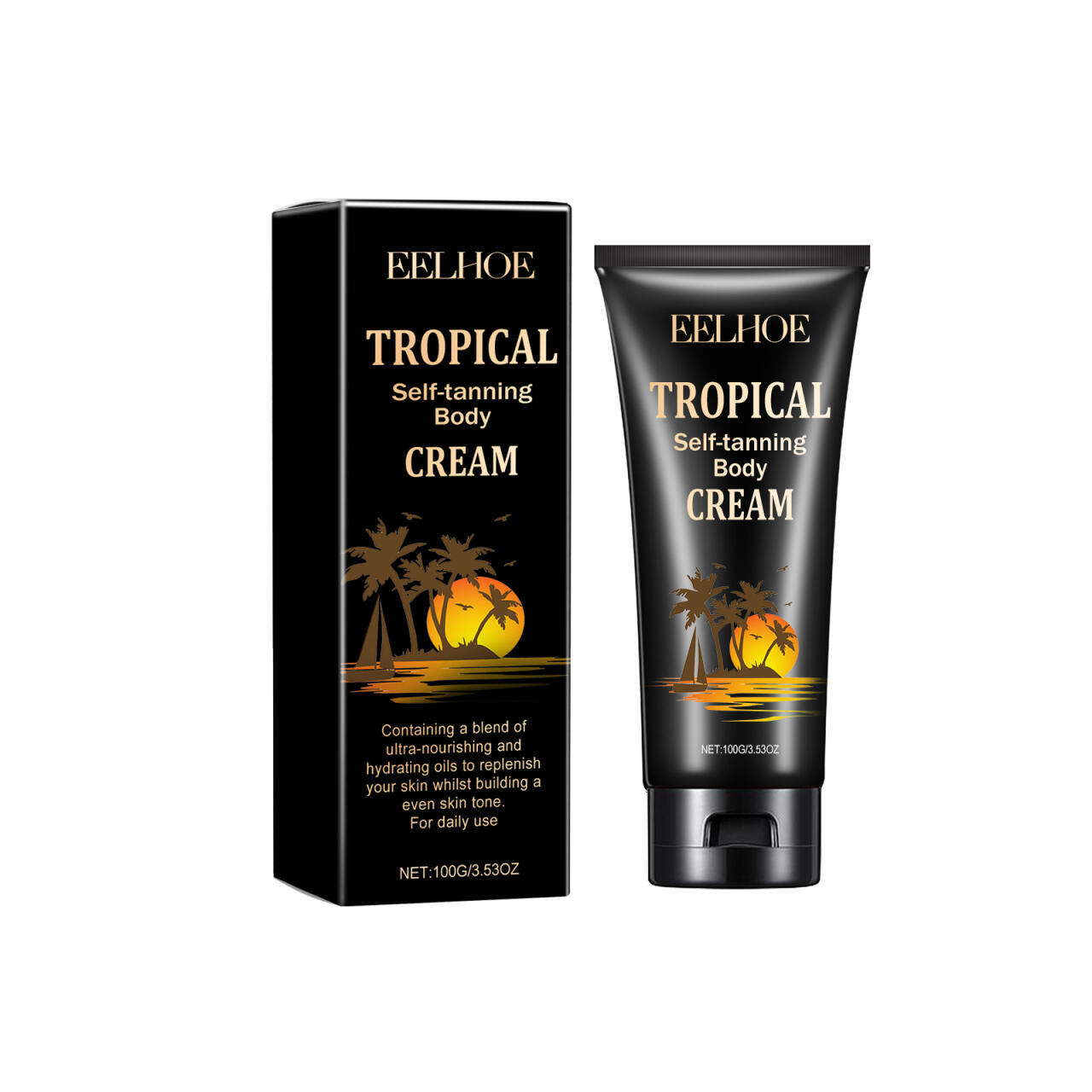 Crema Autobronceadora Tropical para Cuerpo | Bronceado Natural sin Sol y Acabado Uniforme