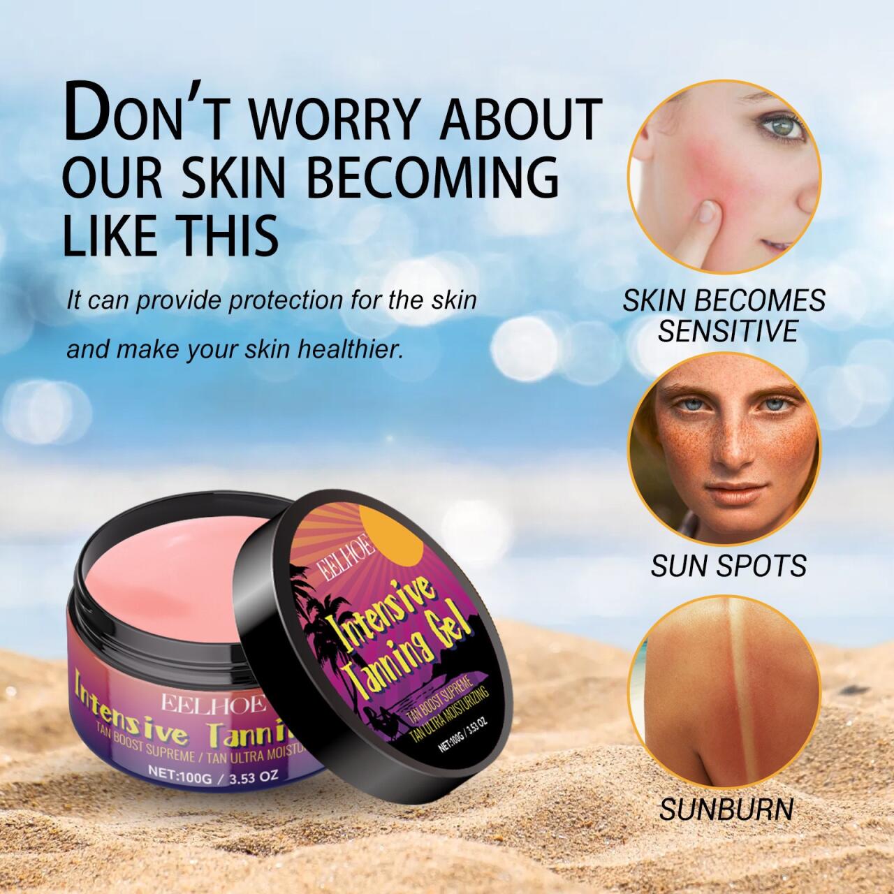 Gel Intensificador de Bronceado Ultra Hidratante – Bronceado Rápido, Uniforme y Luminoso